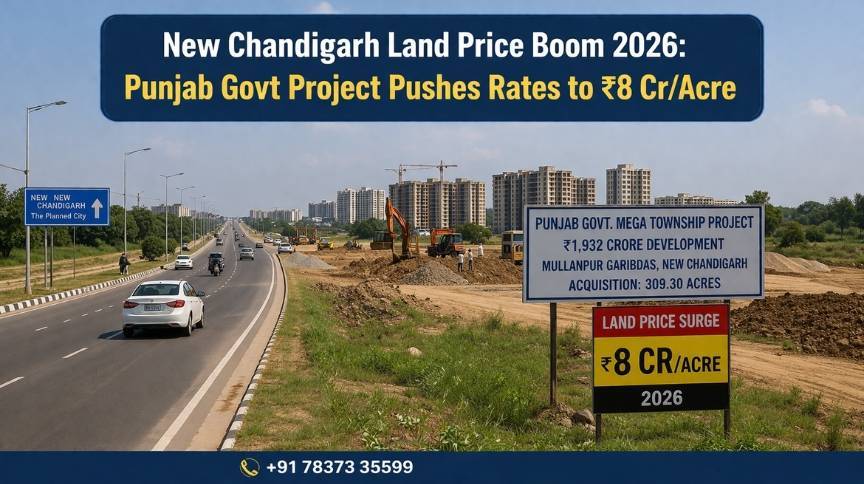 New Chandigarh Land: The ₹5 Cr to ₹8 Cr Surge – 2026's Premier Investment Prospect